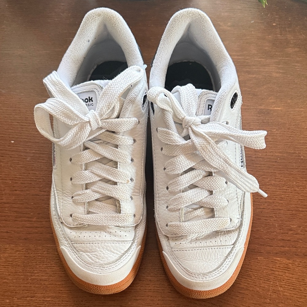 Reebok Club C White and Black Women's Shoes - Picture 3 of 9